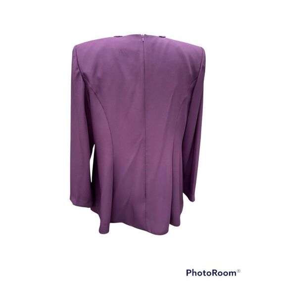 Lady Nah Nah Beaded Dressy Top Deep Plum Sz. 16W - Picture 5 of 8